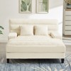 Whisen 57.1" Modern Chenille Chaise Lounge Sofa & Sofa Bed, Lounge Couch Chair with Adjustable Backrest - 3 of 4