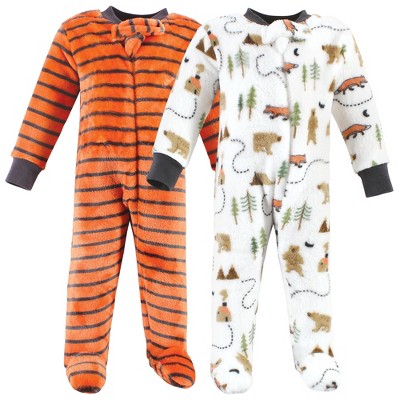 Image of Hudson Baby Infant Boy Plush Sleep and Play, Camping, 6-9 Months