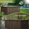 WELLFOR 160 gal Steel Waterproof Storage Deck Box Dark Brown - image 4 of 4