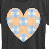 Women's - Instant Message - Patchwork Quilt Heart Short Sleeve Graphic T-Shirt - 2 of 4