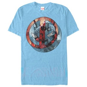 Men's Marvel Deadpool Mask Reflection T-Shirt - 1 of 3