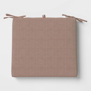 18"x20" Woven Outdoor Chair Seat Cushion - Threshold™ - 1 of 4