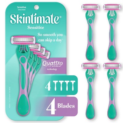 Schick Skintimate Sensitive Skin Women&#39;s Disposable Razors - 4ct