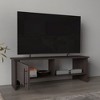 INFURNIC TV Stands and Consoles Compact Modern Media Console with Single Shelf for Small Spaces, Living Room Bedroom, Dark Oak, 53.54"*17.32"*3.94" - 4 of 4