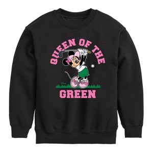 Boys' - Disney - Queen Of The Green Golf Graphic Long Sleeve Fleece Sweatshirt - 1 of 4