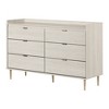 South Shore Hype 6 Drawer Double Dresser Winter Oak: Laminated Particle Board, Adult Assembly Required - 2 of 4