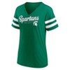 NCAA Michigan State Spartans Women's V-Neck Notch T-Shirt - 2 of 3