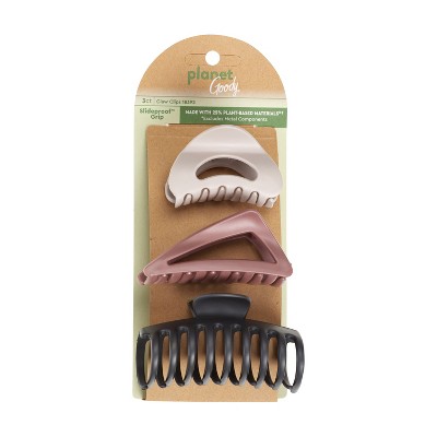 Planet Goody Claw Hair Clips - 3ct