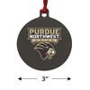 Purdue University Northwest Primary Logo Aluminum Holiday Christmas Tree Ornament  3.0" (7.6 cm) x 3.37" (8.6 cm) - 3 of 4