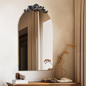 ARTLOGE XXL Large Baroque Arched Antique Mirror with 3D Embossed Patterns for Wall Decor - 1 of 4