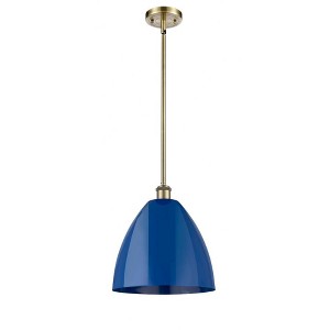 Plymouth Dome - 1 Light Stem Hung Pendant In Industrial Style-12.75 Inches Tall and 12 Inches Wide - 1 of 1