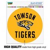 Towson University Tigers Automotive Car Window Locker Circle Bumper Sticker - 3 of 4