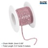 Unique Bargains DIY Bag Clothing Decoration Crystal Rhinestone Sew on Close Claw Chain Trim - 2 of 4