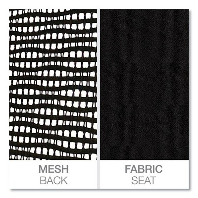 Black Mesh Adjustable Ergonomic Task Chair with Swivel
