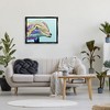 Stupell Industries Marine Life Dolphin Turquoise Accent Framed Canvas - 2 of 3