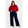Women's Plus Size Jojo Rib Sweater - red | CITY CHIC - 2 of 4