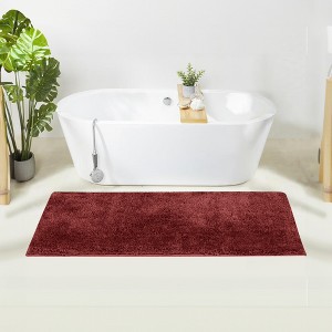 Haven Collection Bathroom Rug 100% Polyester Tufted Bath Mat, Non-Slip TP Rubber Backing, Machine Washable Bath Rug - 1 of 2