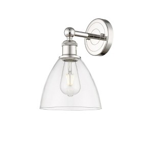 Bristol Glass - 1 Light Wall Sconce In Industrial Style-12 Inches Tall and 7.5 Inches Wide - 1 of 1