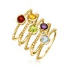 Ross-Simons 1.60 Multi-Gemstone Jewelry Set: 5 Rings in 18kt Gold Over Sterling - 3 of 4