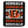 NFL Cincinnati Bengals Repeat Refresh Wordmark Flannel Fleece Throw Blanket - 2 of 3