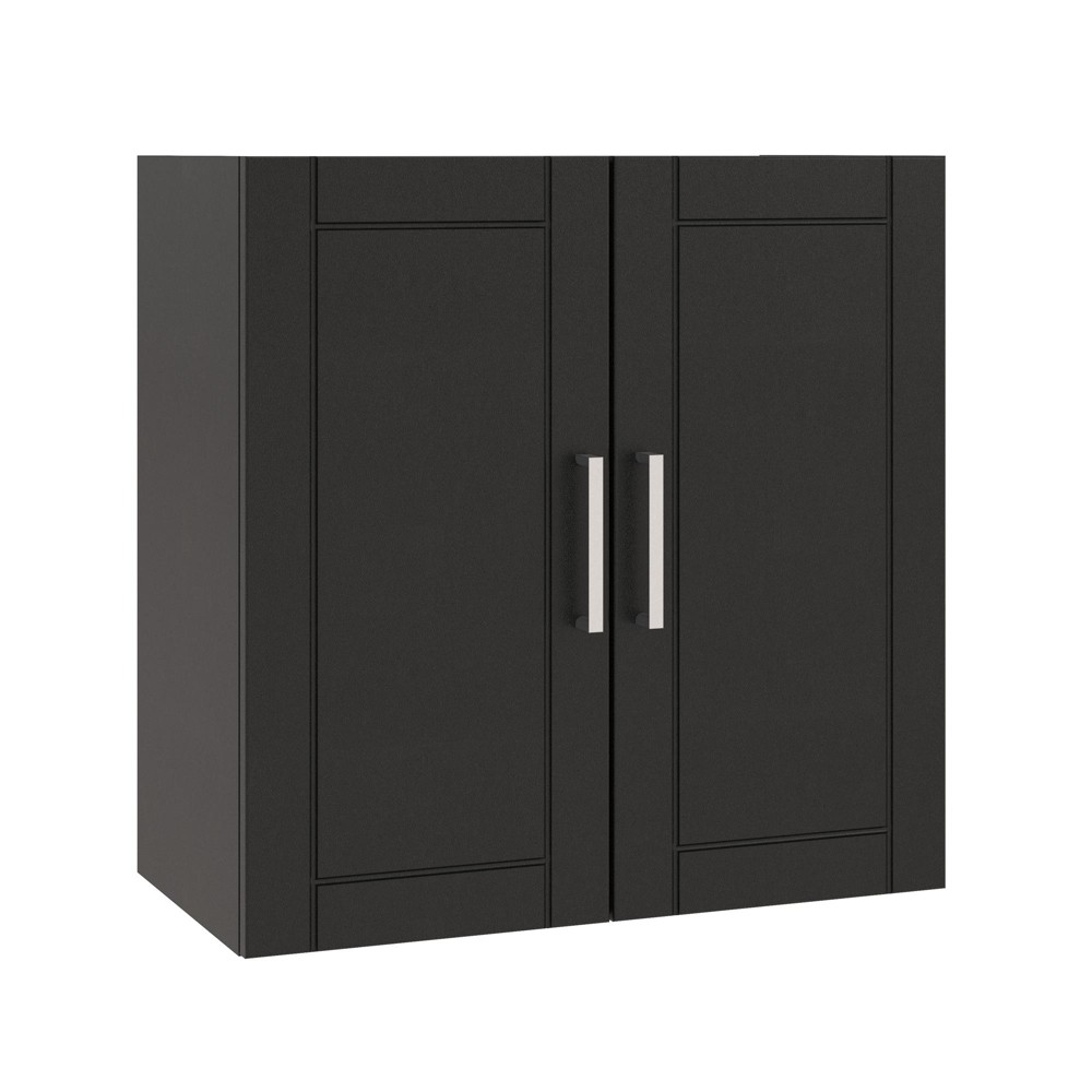 Photos - Other sanitary accessories 24" Welby Wall Cabinet Black - Room & Joy