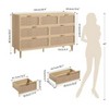 GAOMON 7-Rattan Drawer Tall Dresser with Deep Drawers & Wide Top,Multi-Room Storage for Bedroom, Living Room, Hallway, Nursery - 3 of 4