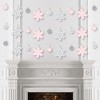 Big Dot of Happiness Pink Winter Wonderland - Holiday Snowflake Birthday Party and Baby Shower DIY Decorations - Clothespin Garland Banner - 44 Pieces - 3 of 4