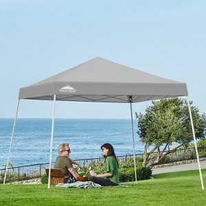 EAGLE PEAK Slant Leg Pop-up Canopy Tent Easy One Person Setup Instant Outdoor Beach Canopy Folding Portable Sports Shelter - 1 of 4