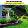 VEVOR Weed Barrier, 5.8oz Landscape Fabric, 4ft x 300ft Cover Mat Heavy Duty Woven Grass Control Geotextile for Garden, Patio, Black - 3 of 4