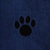 Bone Dry Embroidered Paw Pet Towel - Navy - 2 of 4