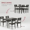 Dining Table Set for 4,5 Piece Industrial Dining Table and Chairs Set,Space-Saving Kitchen Table Set with Metal Frame and Wooden Top for Dining Room - 3 of 4