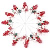 Floral Home 8.6" Assorted Snowman and Berry Tree Picks  - Christmas Décor - 24-Piece - 3 of 3