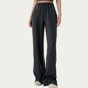 Anna-Kaci Active Women’s High Waist Wide Leg Pants with Soft Stretch Fabric Relaxed Flowing Silhouette - 1 of 4