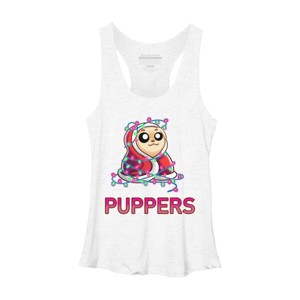Women's Design By Humans Comfy Christmas Pupper By Puppers Racerback Tank Top - 1 of 3