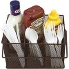 Sorbus Mesh Utensil Caddy - Organize & Serve in Style! Perfect for Kitchen, Parties, and More. Multi-purpose with Compartments & Sturdy Handle - 3 of 4