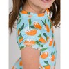 RuffleButts Toddler Girls Short Sleeve UPF50+ One Piece Rash Guard - 3 of 4