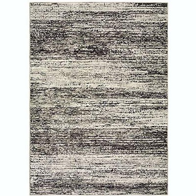 Oriental Weavers Atlas 8037G Ash/ Charcoal Indoor Area Rug - 3'3" x 5'2"
