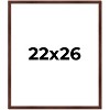 PosterPalooza | Classic Modern Brown Picture Frame - UV Acrylic, Foam Board Backing, Hanging Hardware - 2 of 4