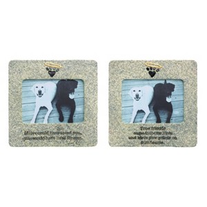 Transpac Resin Paw Print Halo Memorial Sentiment Frame Set of 2 - 1 of 1