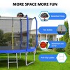 High-Quality 8FT Steel Outdoor Trampoline with Safety Net and Basketball Hoop, ASTM Certified Reinforced Frame, Durable and Safe for Family Fun - 2 of 4