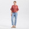 Women's Short Sleeve Smocked Blouse - Universal Thread™ - 3 of 3