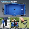 Heavy Duty 350 Lbs Capacity Collapsible Wagon, Folding Camping Wagons, Grocery Portable Utility Cart, Adjustable Rolling, w/ Big Wheels by Boahaus - 4 of 4