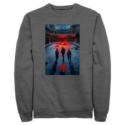 Men's Stranger Things Winter Rift Russia Poster Sweatshirt