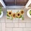 Stupell Industries Sunflowers & Vintage Letter Mail Printed Outdoor Door Mat, design by Kim Allen, 18"x30" - 3 of 4