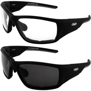 2 Pairs of Global Vision Eyewear Kinetic Safety Motorcycle Glasses - 1 of 4