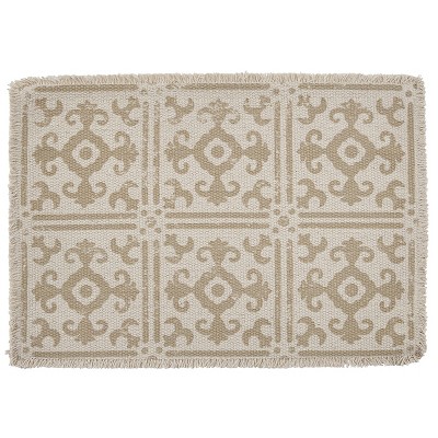 Park Designs Tiles Placemat Set - Beige