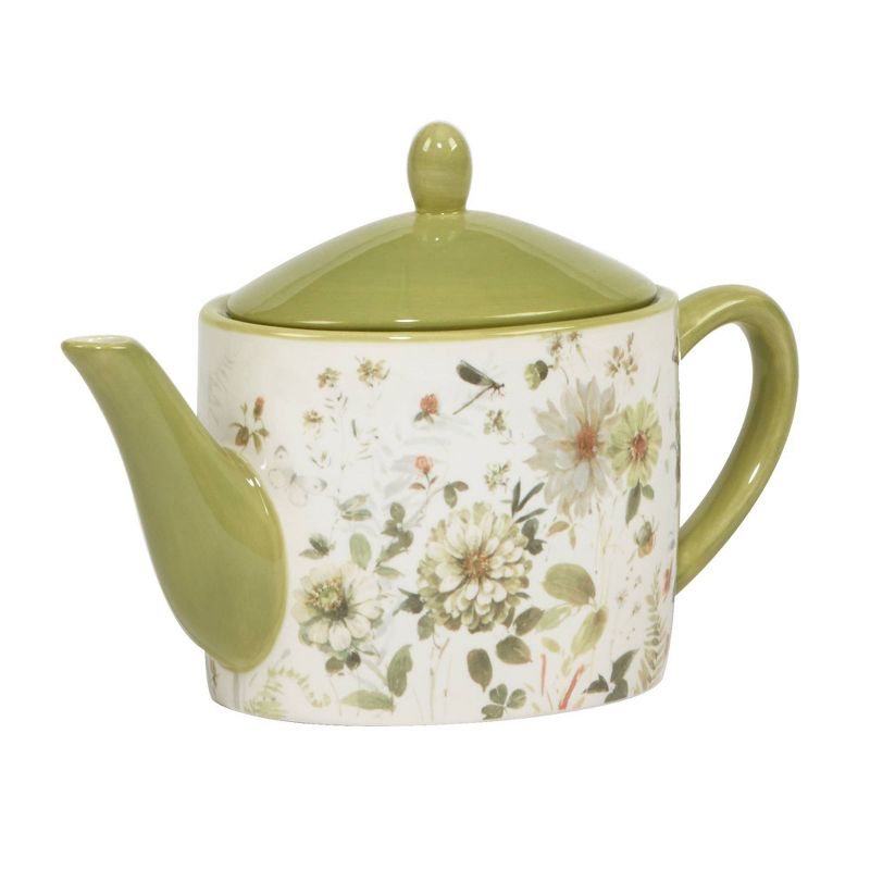 Green Fields Teapot - Certified International, 3 of 5