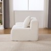 VASIP  Modular Cloud Sofa  & Ottoman Set, Deep Seat Boneless Sofa with Throw Pillow,for Living Room, Bedroom,No Assembly Required,Ivory - 3 of 4