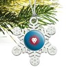 Loyola Marymount University Secondary Logo Metal Snowflake Christmas Tree Holiday Ornament - 2 of 3