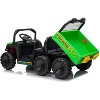 24V Electric Ride-On Dump Truck- 2-Seater w/ Parent Remote, All-Terrain Tires, 3 Speeds, Music & Safety Belts for Ages 3-8 - 2 of 4